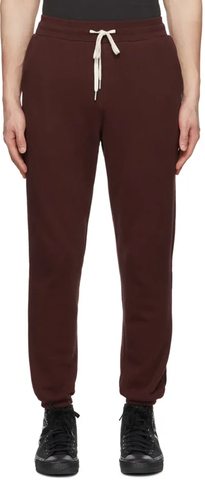 John Elliott Burgundy La Lounge Pants