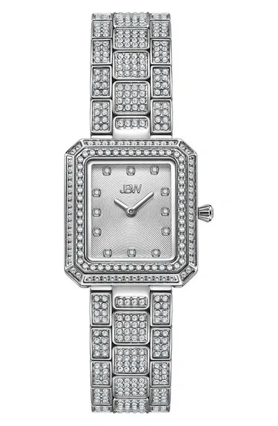 Jbw Arc Diamond Bracelet Watch, 23mm In Silver