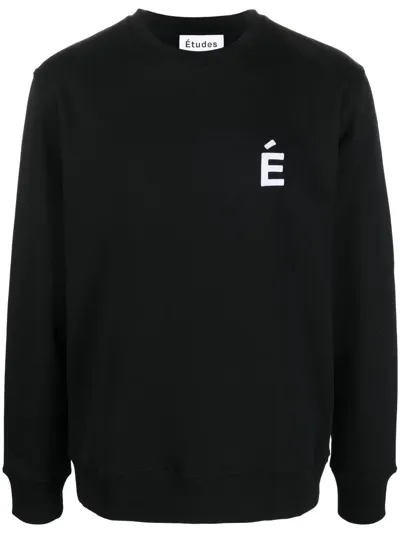 Etudes Studio Boris Monogram-intarsia Jumper In Black