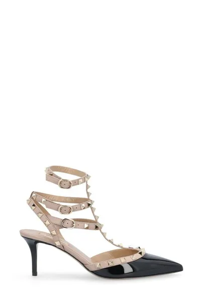 Valentino Garavani Rockstud Pointed Toe Pumps In Multi