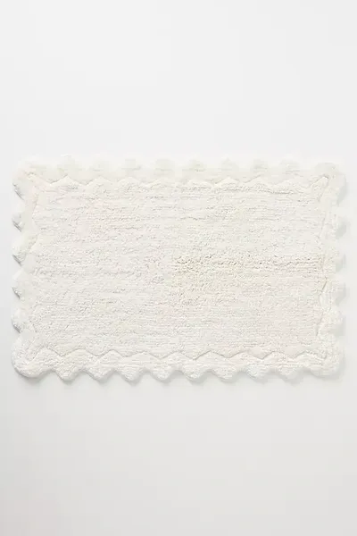 Anthropologie Ernestine Bath Mat In White