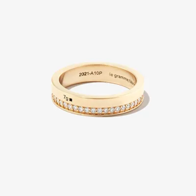 Le Gramme 18k Yellow Gold La 7g Polished Diamond Ring