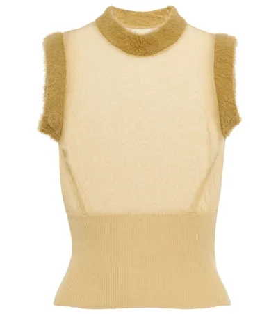 Jacquemus Beige 'la Maille Ascosu' Tank Top In 150 Beige