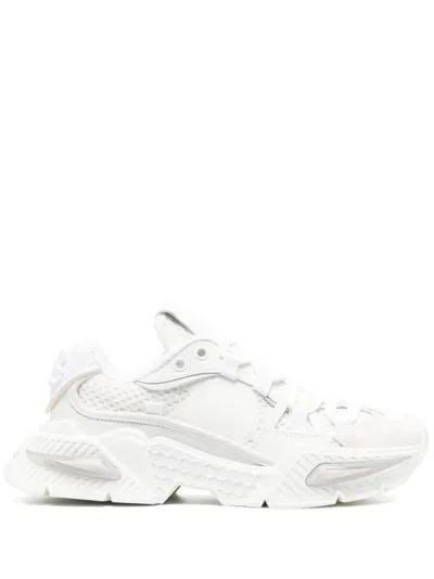 Dolce & Gabbana Airmaster Panelled Sneakers In White