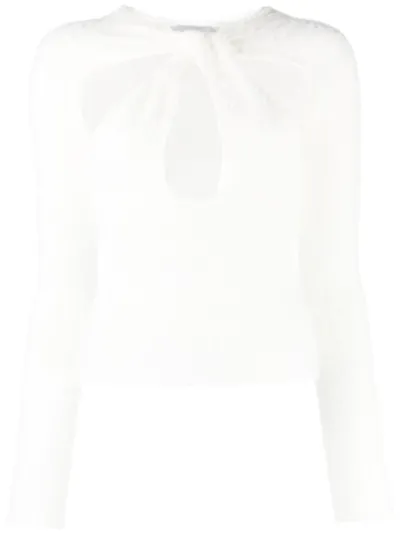 Coperni Cut-out Jumper In White