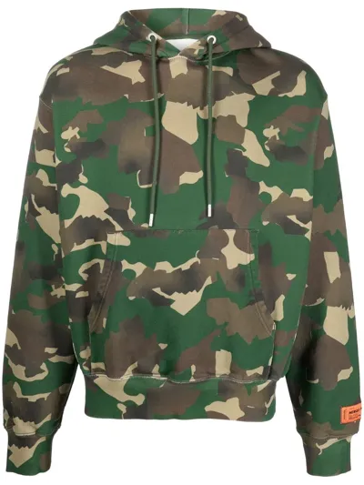 Heron Preston Camouflage-pattern Cotton Hoodie In Multi