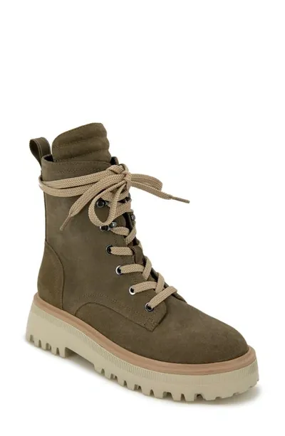 Kenneth Cole Women's Radell Lace Up Boots In Light Olive