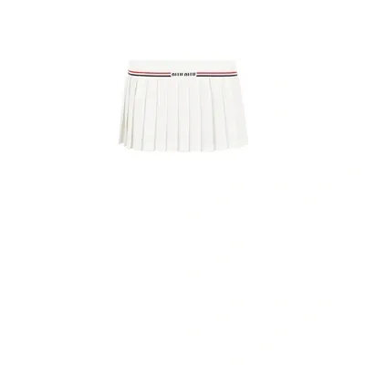 Miu Miu Pleated Mini Skirt