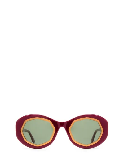 Marni Eyewear Oval In Red