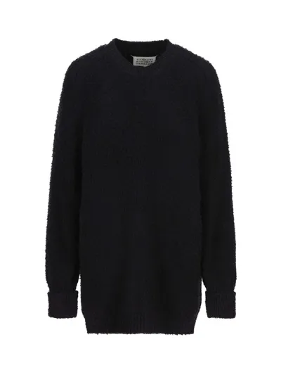 Maison Margiela Crewneck Long Sleeved Jumper In Black