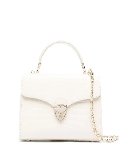 Aspinal Of London Mayfair Mini Tote Bag In White