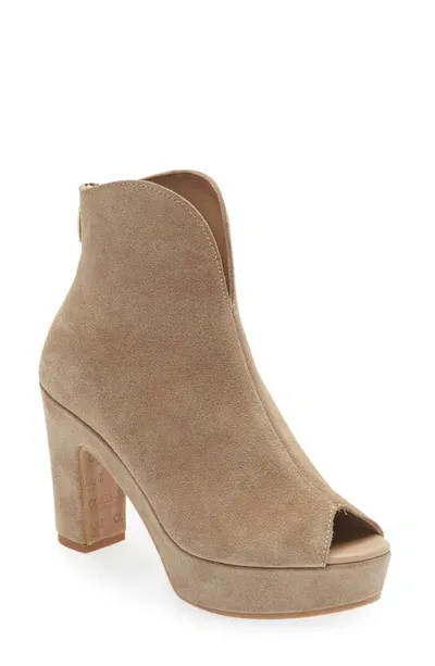 Cordani Tabbi Peep Toe Bootie In Corda Suede