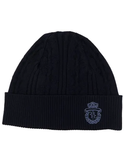 Billionaire Logo-crest Merino Hat In Blau