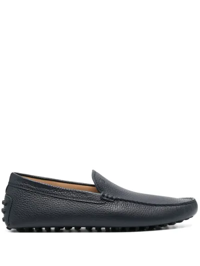 Tod's Gommino Leather Loafers In Black