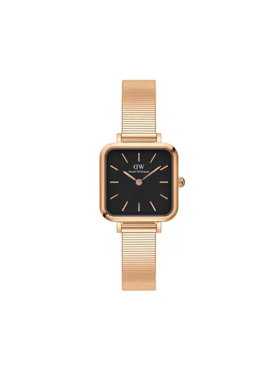 Daniel Wellington Quadro Studio 22mm Watch In Rose-gold