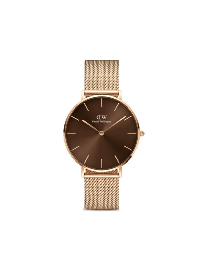 Daniel Wellington Petite Amber 36mm In Braun