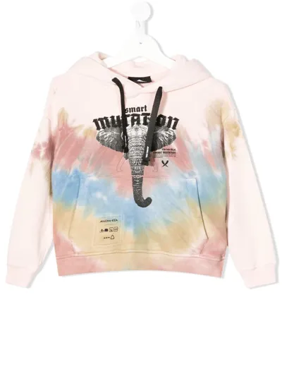 Mauna Kea Kids' Graphic Tie-dye Print Hoodie In Pink