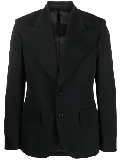 Walter Van Beirendonck Single-breasted Tailored Blazer In Schwarz