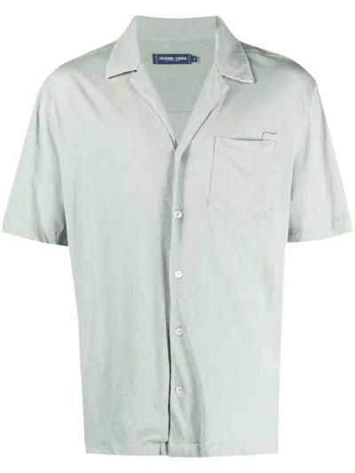 Frescobol Carioca Angelo Linen Shirt In Blue