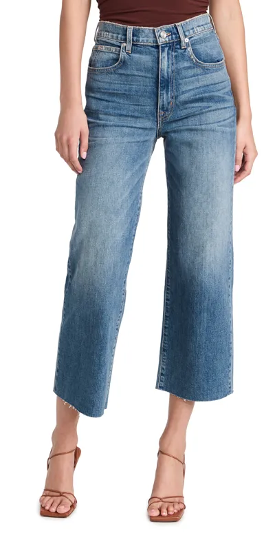 Slvrlake Grace Crop Jeans In Blue Bird