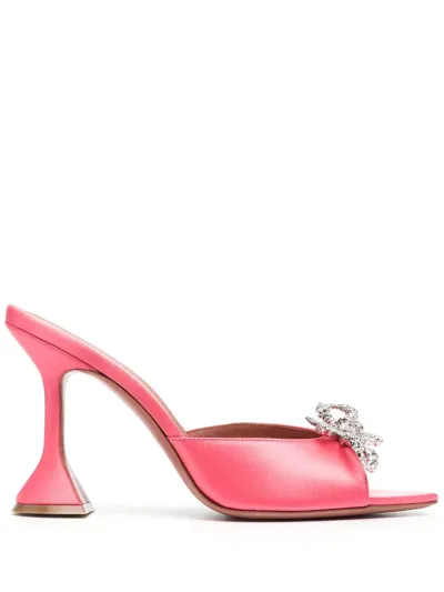 Amina Muaddi Rosie 100mm Crystal-embellished Sandals In Pink