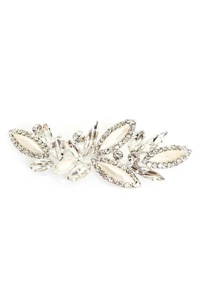 Brides And Hairpins Carolina Crystal Hair Clip In Silver