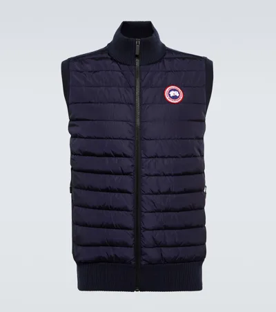 Canada Goose Crofton Nylon Vest In Blue