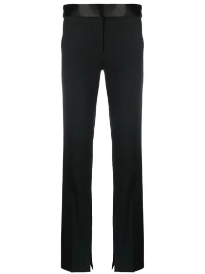 Stella Mccartney Satin-waistband Detail Trousers In Black