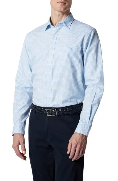 Rodd & Gunn Rookwood Check Supima Cotton Button-up Shirt In Glacier