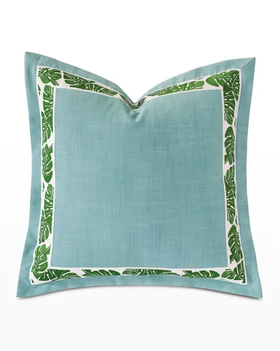 Eastern Accents St Barths Mitered Corner Euro Sham In Blue, Green