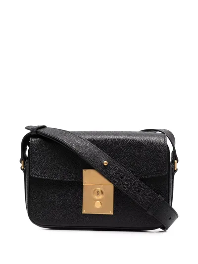 Thom Browne Pebbled Camera Crossbody Bag In Black