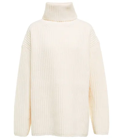 Joseph Ribbed-knit Turtleneck Sweater In Ivory