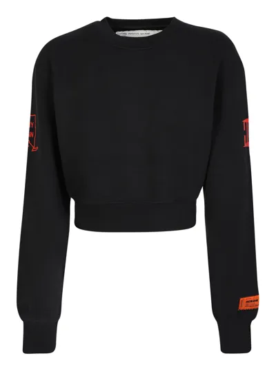 Heron Preston Cropped Sweater Black