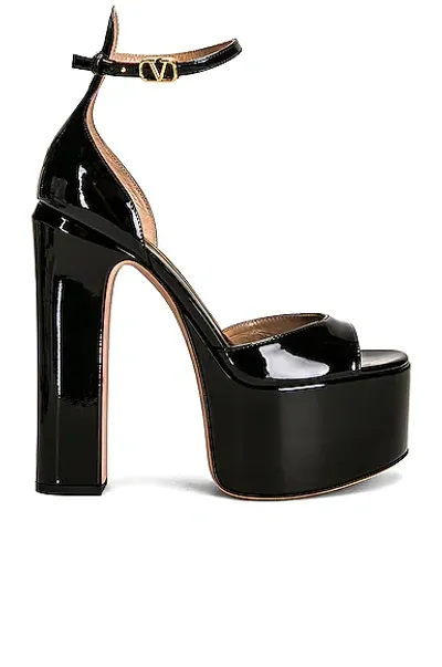 Valentino Garavani Tan-go Platform Sandals 155mm In Black