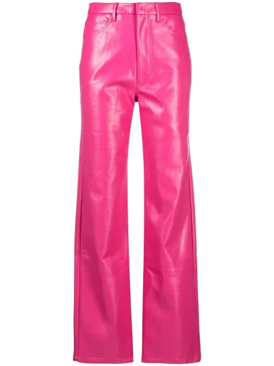 Rotate Birger Christensen Pantalone Rotie In Viscosa Fuxia Rotate Donna In Fuchsia Purple