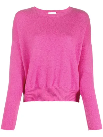 Allude Crew-neck Cashmere Jumper In Rosa