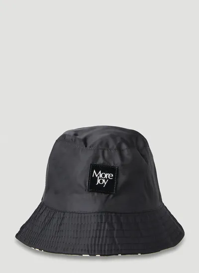 More Joy Logo Patch Bucket Hat In Black