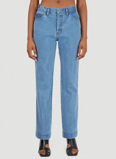 Rejina Pyo Alfie High-rise Straight-leg Jeans In Blue