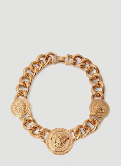 Versace Medusa Chain Necklace In Gold