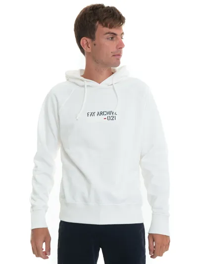 Fay Sweatshirt With Hood White  Man