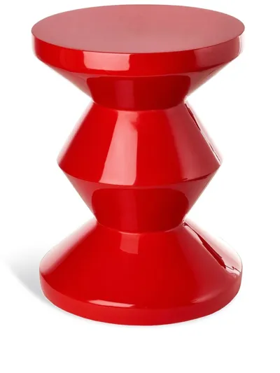 Polspotten Zig Zag Stool In Red