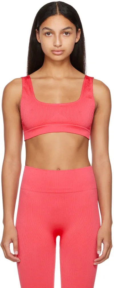 Prism Pink Serene Sport Bra In Cerise