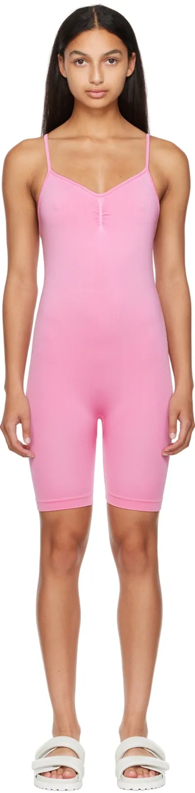 Prism Pink Spirited Unitard In Bubblegum