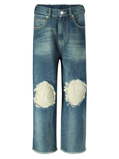 Mm6 Maison Margiela Kids Jeans In Blu