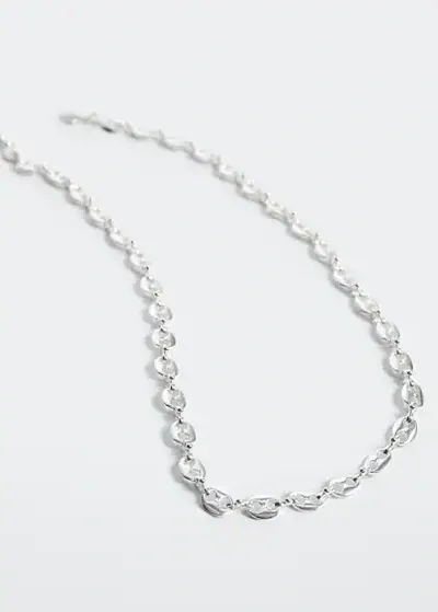 Mango Link Chain Necklace Silver