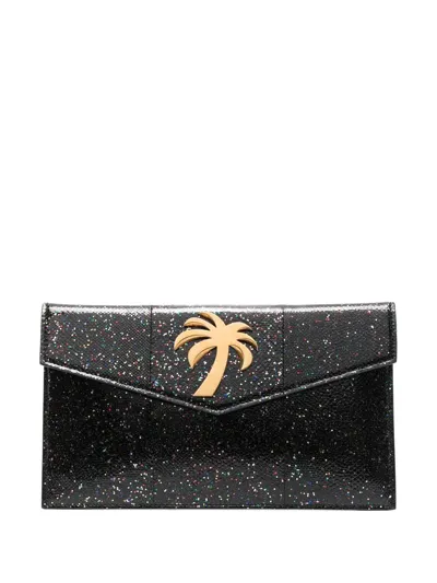 Palm Angels Palm Beach Night Out Envelope Clutch In Black