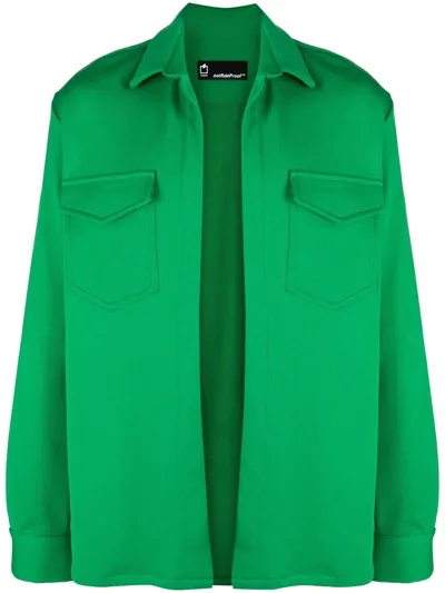 Styland Cotton Long-sleeve Shirt In Green