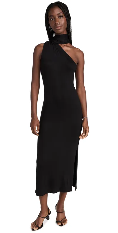 Lna Orla Midi Dress In Black