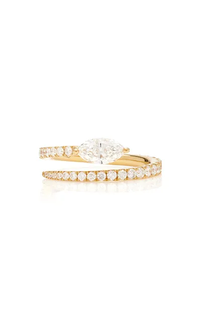 Anita Ko 18k Yellow Gold Diamond Coil Ring