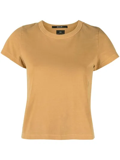 Ksubi Short-sleeved Round-neck T-shirt In Orange